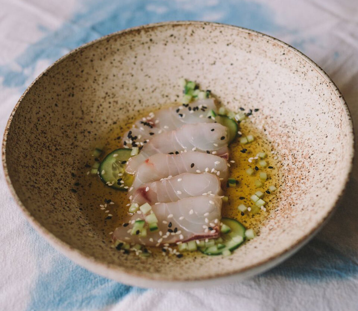 Fluke crudo at Field & Vine